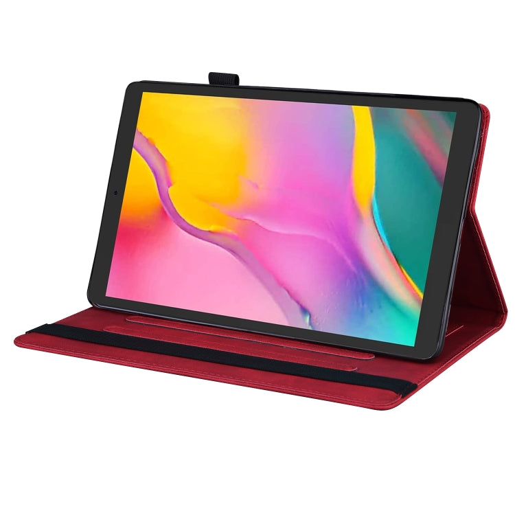 Business Shockproof Horizontal Flip Leather Case with Holder & Card Slots & Photo Frame & Pen Slot & Sleep / Wake-up Function, For Amazon Fire HD 10  / 10 Plus 2021