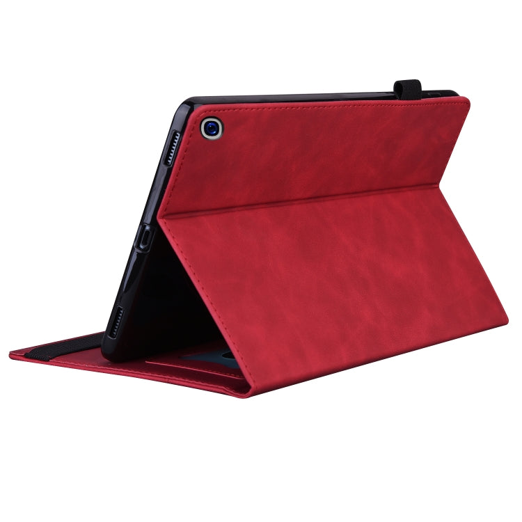 Business Shockproof Horizontal Flip Leather Case with Holder & Card Slots & Photo Frame & Pen Slot & Sleep / Wake-up Function, For Amazon Fire HD 10  / 10 Plus 2021