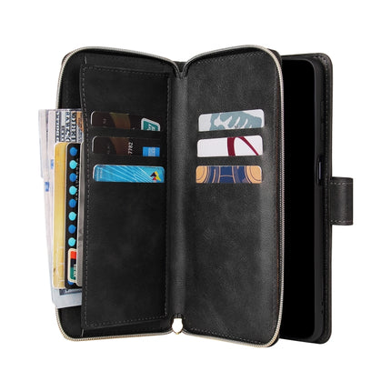 Zipper Wallet Bag Horizontal Flip PU Leather Case with Holder & 9 Card Slots & Wallet & Lanyard & Photo Frame, For Samsung Galaxy A12 5G, For Samsung Galaxy A52 5G, For Samsung Galaxy A72 5G, For Samsung Galaxy S21