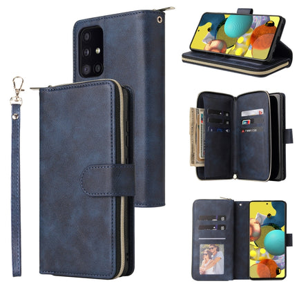 Zipper Wallet Bag Horizontal Flip PU Leather Case with Holder & 9 Card Slots & Wallet & Lanyard & Photo Frame, For Samsung Galaxy A12 5G, For Samsung Galaxy A52 5G, For Samsung Galaxy A72 5G, For Samsung Galaxy S21