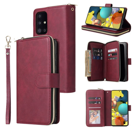 Zipper Wallet Bag Horizontal Flip PU Leather Case with Holder & 9 Card Slots & Wallet & Lanyard & Photo Frame, For Samsung Galaxy A12 5G, For Samsung Galaxy A52 5G, For Samsung Galaxy A72 5G, For Samsung Galaxy S21