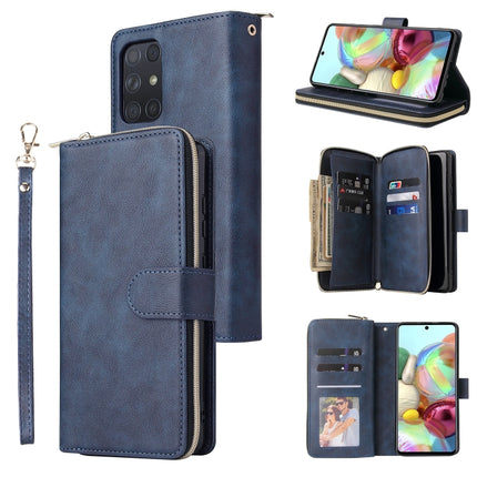 Zipper Wallet Bag Horizontal Flip PU Leather Case with Holder & 9 Card Slots & Wallet & Lanyard & Photo Frame, For Samsung Galaxy A12 5G, For Samsung Galaxy A52 5G, For Samsung Galaxy A72 5G, For Samsung Galaxy S21