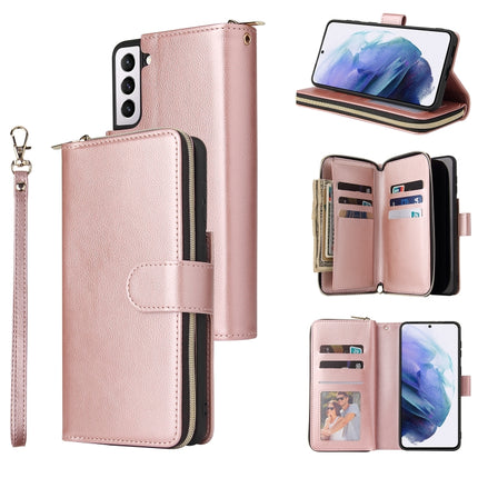 Zipper Wallet Bag Horizontal Flip PU Leather Case with Holder & 9 Card Slots & Wallet & Lanyard & Photo Frame, For Samsung Galaxy A12 5G, For Samsung Galaxy A52 5G, For Samsung Galaxy A72 5G, For Samsung Galaxy S21