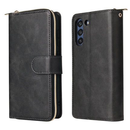 Zipper Wallet Bag Horizontal Flip PU Leather Case with Holder & 9 Card Slots & Wallet & Lanyard & Photo Frame, For Samsung Galaxy S21 FE, For Samsung Galaxy S21+, For Samsung Galaxy S21 Ultra