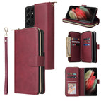 For Samsung Galaxy S21 Ultra / Red Wine