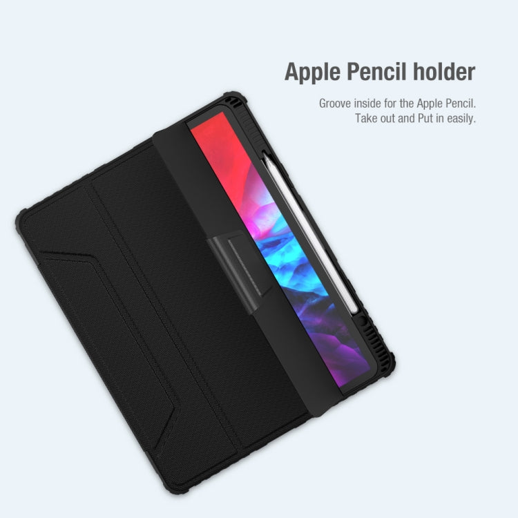 NILLKIN Bumper Pro Horizontal Flip Ledertasche mit Stiftschlitz &amp; Halter &amp; Schlaf-/Weckfunktion, für iPad Pro 12.9 2022 / 2021 / 2020