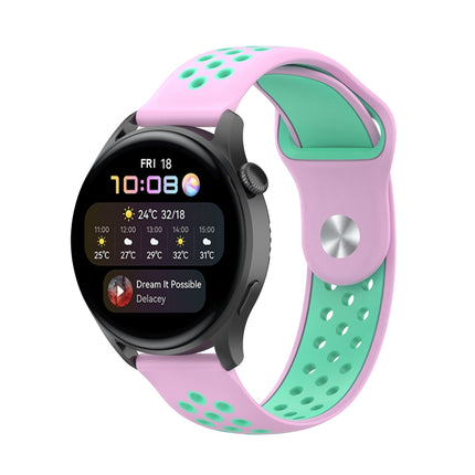 For Huawei Watch 3 / 3 Pro 22mm Two-color Silicone Replacement Strap Watchband