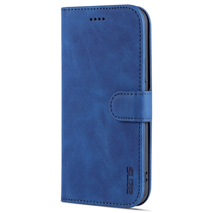 AZNS - Funda de piel con tapa horizontal con textura de piel de becerro, ranuras para tarjetas, soporte y billetera, para iPhone 12/12 Pro, para iPhone 12 Mini