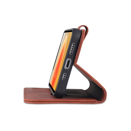 AZNS - Funda de piel con tapa horizontal con textura de piel de becerro, ranuras para tarjetas, soporte y billetera, para iPhone 12/12 Pro, para iPhone 12 Mini