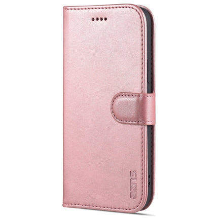AZNS - Funda de piel con tapa horizontal con textura de piel de becerro, ranuras para tarjetas, soporte y billetera, para iPhone 12/12 Pro, para iPhone 12 Mini
