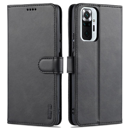 AZNS Skin Feel Calf Texture Horizontal Flip Leather Case with Card Slots & Holder & Wallet, For Xiaomi Redmi Note 10 Pro Max