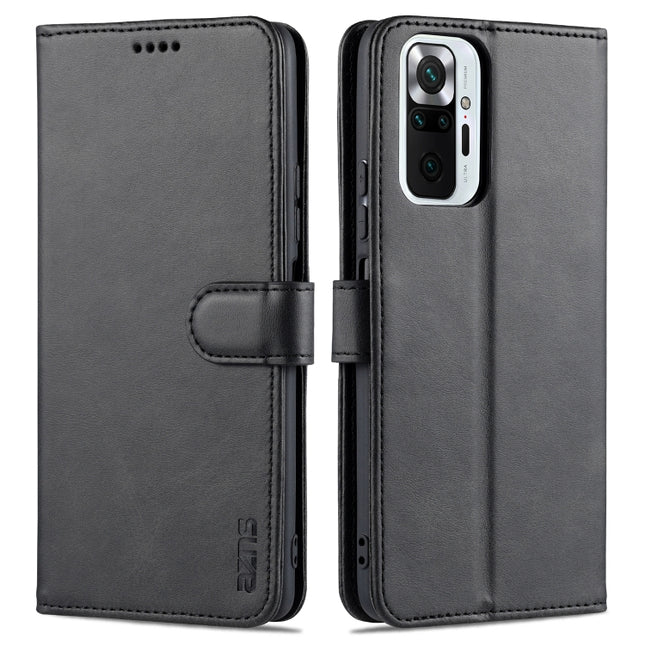 AZNS Skin Feel Calf Texture Horizontal Flip Leather Case with Card Slots & Holder & Wallet, For Xiaomi Redmi Note 10 Pro Max