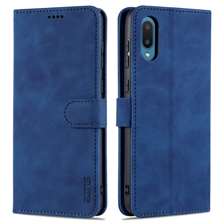 AZNS Skin Feel Calf Texture Horizontal Flip Leather Case with Card Slots & Holder & Wallet, For Samsung Galaxy A02, For Samsung Galaxy A02s