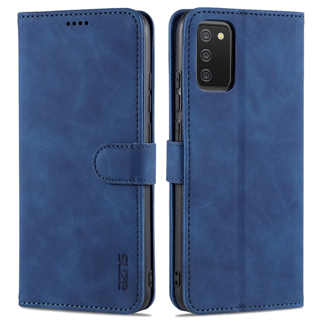 AZNS Skin Feel Calf Texture Horizontal Flip Leather Case with Card Slots & Holder & Wallet, For Samsung Galaxy A02s