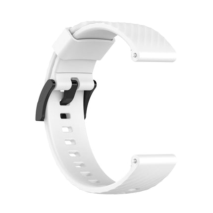 For Suunto 7 24mm Solid Color Silicone Replacement Strap Watchband