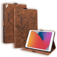 Love Butterfly Pattern Horizontal Flip Leather Case with Holder & Sleep / Wake-up Function, For iPad 9.7 (2017) (2018) / Air 2 Pro, For iPad 10.2 2021 / 2020 / 2019 / Air (2019) / 10.2 (2020), For iPad Mini 1 / 2 / 3 / 4 / 5