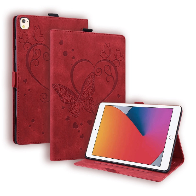 Love Butterfly Pattern Horizontal Flip Leather Case with Holder & Sleep / Wake-up Function, For iPad 9.7 (2017) (2018) / Air 2 Pro, For iPad 10.2 2021 / 2020 / 2019 / Air (2019) / 10.2 (2020), For iPad Mini 1 / 2 / 3 / 4 / 5����������������������������...