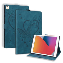 Love Butterfly Pattern Horizontal Flip Leather Case with Holder & Sleep / Wake-up Function, For iPad 9.7 (2017) (2018) / Air 2 Pro, For iPad 10.2 2021 / 2020 / 2019 / Air (2019) / 10.2 (2020), For iPad Mini 1 / 2 / 3 / 4 / 5