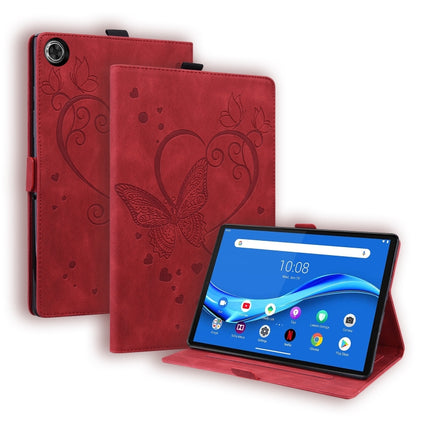 Love Butterfly Pattern Horizontal Flip Leather Case with Holder, For Lenovo Tab M10 Plus TB-X606F TB-X606X