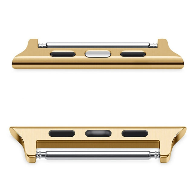 2 PCS Watchbands Stainless Steel Acoustic Ear Connector, Width: 22mm For Apple Watch Series 6 & SE & 5 & 4 40mm / 3 & 2 & 1 38mm, Width: 22mm For Apple Watch 40mm / 38mm