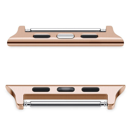 2 PCS Watchbands Stainless Steel Acoustic Ear Connector, Width: 22mm For Apple Watch Series 6 & SE & 5 & 4 44mm / 3 & 2 & 1 42mm, Width: 22mm For Apple Watch 44mm / 42mm
