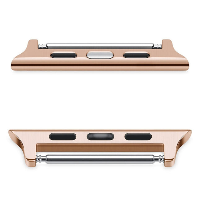 2 PCS Watchbands Stainless Steel Acoustic Ear Connector, Width: 22mm For Apple Watch Series 6 & SE & 5 & 4 44mm / 3 & 2 & 1 42mm, Width: 22mm For Apple Watch 44mm / 42mm