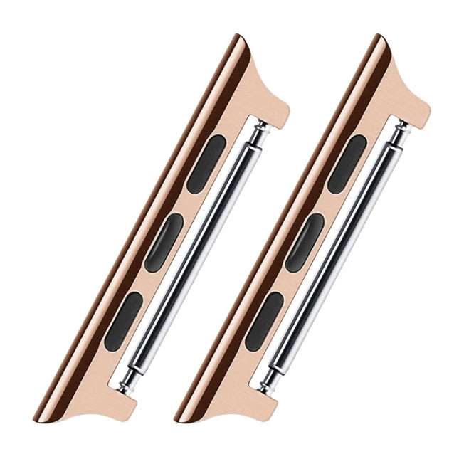 2 PCS Watchbands Stainless Steel Acoustic Ear Connector, Width: 22mm For Apple Watch Series 6 & SE & 5 & 4 44mm / 3 & 2 & 1 42mm, Width: 22mm For Apple Watch 44mm / 42mm