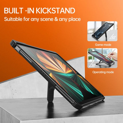 wlons Explorer Series PC + TPU-Schutzhülle mit Klapphalterung, für iPad 10.2 2020/2019 / Air 2019 10.5, für iPad Pro 11 2022/2021/2020/2018 / Air 2020 10.9, für iPad Pro 12.9 2022/2021/2020/2018