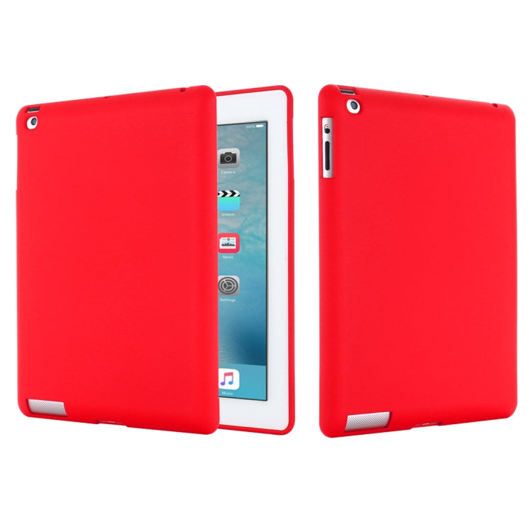 Solid Color Liquid Silicone Dropproof Full Coverage Protective Case, For iPad 4 / 3 / 2