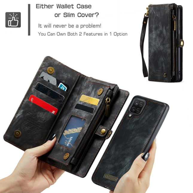 CaseMe Detachable Multifunctional Horizontal Flip Leather Case, with Card Slot & Holder & Zipper Wallet & Photo Frame