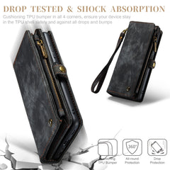 CaseMe Detachable Multifunctional Horizontal Flip Leather Case, with Card Slot & Holder & Zipper Wallet & Photo Frame, For Samsung Galaxy A12, For Samsung Galaxy A32 5G