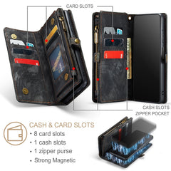 CaseMe Detachable Multifunctional Horizontal Flip Leather Case, with Card Slot & Holder & Zipper Wallet & Photo Frame, For Samsung Galaxy A12, For Samsung Galaxy A32 5G