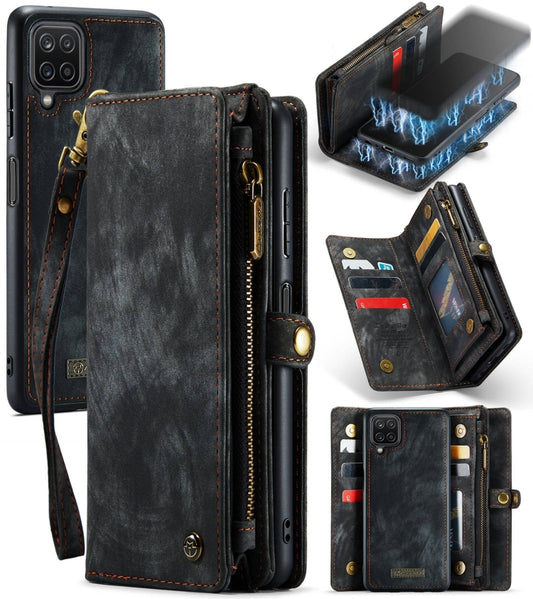 CaseMe Detachable Multifunctional Horizontal Flip Leather Case, with Card Slot & Holder & Zipper Wallet & Photo Frame, For Samsung Galaxy A12, For Samsung Galaxy A32 5G
