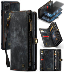 CaseMe Detachable Multifunctional Horizontal Flip Leather Case, with Card Slot & Holder & Zipper Wallet & Photo Frame, For Samsung Galaxy A12, For Samsung Galaxy A32 5G