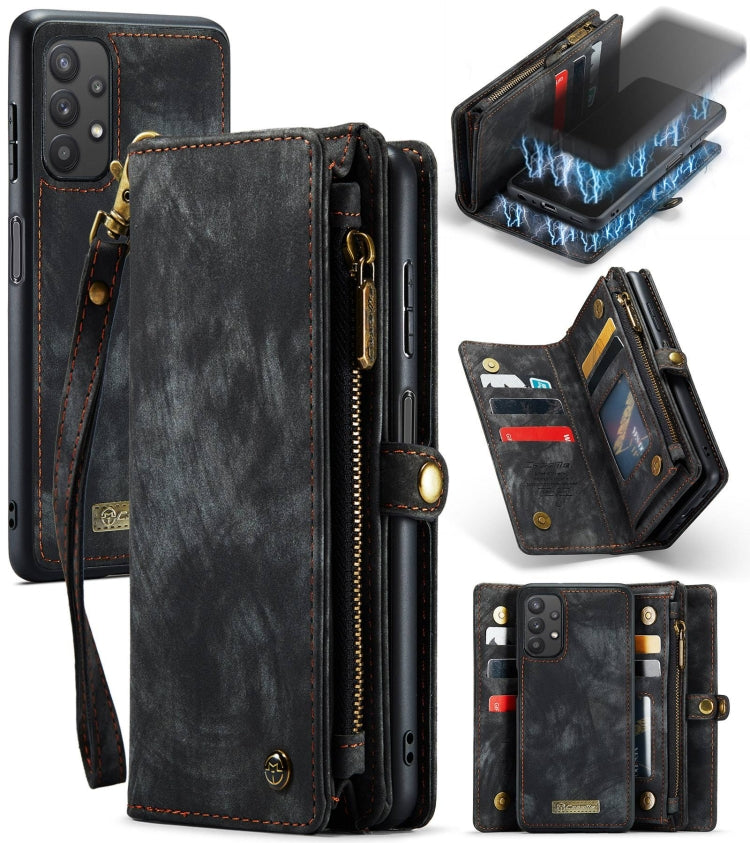 CaseMe Detachable Multifunctional Horizontal Flip Leather Case, with Card Slot & Holder & Zipper Wallet & Photo Frame