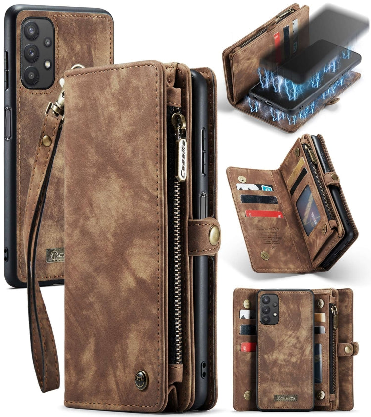 CaseMe Detachable Multifunctional Horizontal Flip Leather Case, with Card Slot & Holder & Zipper Wallet & Photo Frame