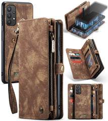 CaseMe Detachable Multifunctional Horizontal Flip Leather Case, with Card Slot & Holder & Zipper Wallet & Photo Frame, For Samsung Galaxy A12, For Samsung Galaxy A32 5G