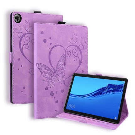 Love Butterfly Pattern Horizontal Flip Leather Case with Holder, For Huawei MediaPad C5 / M5 10.1, For Huawei MediaPad M5 Lite 8 / Honor Tab 5