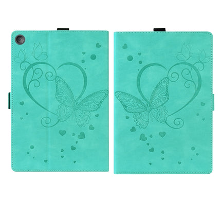 Love Butterfly Pattern Horizontal Flip Leather Case with Holder & Sleep / Wake-up Function, For Amazon Fire HD 8 (2015/2016/2017/2018), For Amazon Fire HD 8 (2020), For Amazon Fire HD 10 Plus (2021) / HD 10 (2021)