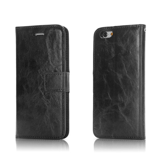 Funda de cuero con tapa trasera magnética desmontable con textura Crazy Horse, con soporte, ranuras para tarjetas, marco de fotos y billetera, para iPhone 6/6s, iPhone 8 Plus/7 Plus, iPhone X/XS, iPhone XR, iPhone XS Max