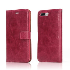 Funda de cuero con tapa trasera magnética desmontable con textura Crazy Horse, con soporte, ranuras para tarjetas, marco de fotos y billetera, para iPhone 6/6s, iPhone 8 Plus/7 Plus, iPhone X/XS, iPhone XR, iPhone XS Max