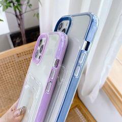 Full-coverage 360 Clear PC + TPU Shockproof Protective Case with Card Slot, For iPhone 11 Pro Max