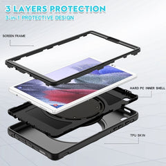 Shockproof Silicone + PC Protective Case with 360 Degree Rotation Foldable Handle Grip Holder & Pen Slot, For Samsung Galaxy Tab A7 Lite T220, For iPad mini 5 / 4