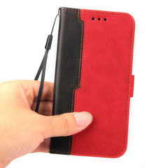 Business Stitching-Color Horizontal Flip PU Leather Case with Holder & Card Slots & Photo Frame, For iPhone 6s / 6, For iPhone 6s Plus / 6 Plus, For iPhone SE 2022 / SE 2020 / 8 / 7, For iPhone 8 Plus / 7 Plus, For iPhone XS / X