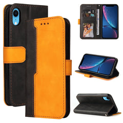 Business Stitching-Color Horizontal Flip PU Leather Case with Holder & Card Slots & Photo Frame, For iPhone 6s / 6, For iPhone 6s Plus / 6 Plus, For iPhone SE 2022 / SE 2020 / 8 / 7, For iPhone 8 Plus / 7 Plus, For iPhone XS / X