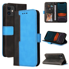 Business Stitching-Color Horizontal Flip PU Leather Case with Holder & Card Slots & Photo Frame, For iPhone XR, For iPhone XS Max, For iPhone 11, For iPhone 11 Pro, For iPhone 11 Pro Max