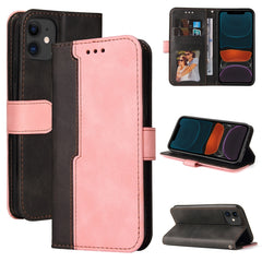 Business Stitching-Color Horizontal Flip PU Leather Case with Holder & Card Slots & Photo Frame, For iPhone XR, For iPhone XS Max, For iPhone 11, For iPhone 11 Pro, For iPhone 11 Pro Max