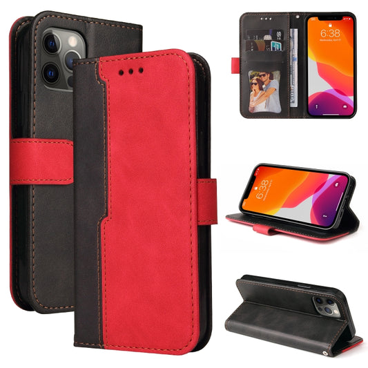 Business Stitching-Color Horizontal Flip PU Leather Case with Holder & Card Slots & Photo Frame, For iPhone 12 mini, For iPhone 12 / 12 Pro, For iPhone 12 Pro Max