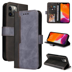 Business Stitching-Color Horizontal Flip PU Leather Case with Holder & Card Slots & Photo Frame, For iPhone 12 mini, For iPhone 12 / 12 Pro, For iPhone 12 Pro Max