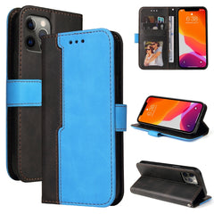 Business Stitching-Color Horizontal Flip PU Leather Case with Holder & Card Slots & Photo Frame, For iPhone 12 mini, For iPhone 12 / 12 Pro, For iPhone 12 Pro Max